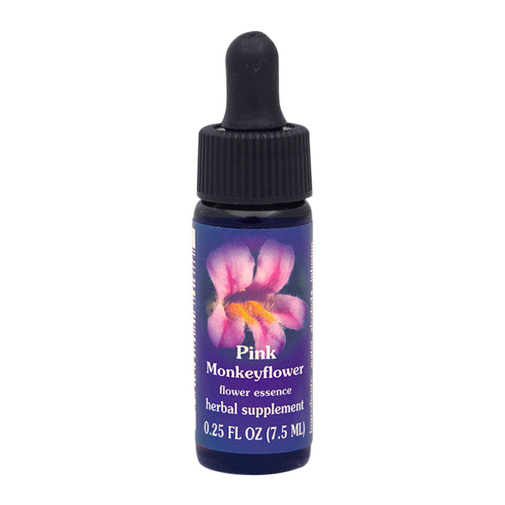 Flower Essence Services Supplement Dropper, Pink Monkey Flower, 0.25 Oz